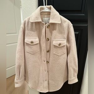 Aritzia Ganna shirt jacket in bone XXS